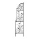 Glitzhome 44.75"H 3-Tiered Black Metal Corner Shelf Plant Stand