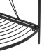 Glitzhome 44.75"H 3-Tiered Black Metal Corner Shelf Plant Stand