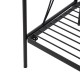 Glitzhome 44.75"H Rectangular 3-Tiered Black Metal Shelf Plant Stand