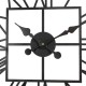 Glitzhome 23.00"L Black Metal Square Wall Clock