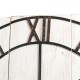 Glitzhome 31.50"D Oversized Farmhouse Wooden/Metal Wall Clock