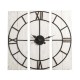 Glitzhome 31.50"D Oversized Farmhouse Wooden/Metal Wall Clock