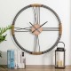 Glitzhome 31.90"D Oversized Modern Farmhouse Metal Wall Clock