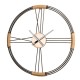 Glitzhome 31.90"D Oversized Modern Farmhouse Metal Wall Clock