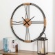 Glitzhome 31.90"D Oversized Modern Farmhouse Metal Wall Clock