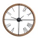 Glitzhome 31.50"D Oversized Modern Farmhouse Metal/Wooden Wall Clock