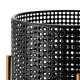 Glitzhome Faux Wicker Black Metal Pot Planter Stand, Set of 3