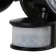 Glitzhome 8.25"L Outdoor Solar Powered Dual-Head SMD LED Motion Senser Security Flood Light
