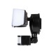 Glitzhome 12.5"L Outdoor Solar Powered Triple-Head SMD LED Motion Senser Security Flood Light