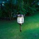 Glitzhome 17.5"H Dual Mode Solar Powered LED Insect Catcher Light with Hanger and Stake