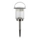 Glitzhome 17.5"H Dual Mode Solar Powered LED Insect Catcher Light with Hanger and Stake