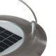 Glitzhome 17.5"H Dual Mode Solar Powered LED Insect Catcher Light with Hanger and Stake