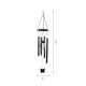 Glitzhome 32"H Solar Powered LED Wind Chime Light