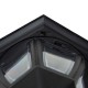 Glitzhome 74"H 3-Head Solar Lamp Post Light with a Planter Pot