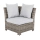 Glitzhome 8-Piece Outdoor Patio Wicker Sectional Conversation Sofa Set with Cushions