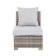Glitzhome 7-Piece Outdoor Patio Wicker Sectional Conversation Sofa Set with Cushions