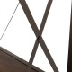 Glitzhome 43.25"L Modern Industrial Brown Wood/Metal Console Table