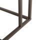 Glitzhome 26"H Modern Industrial Brown Wood/Metal C Side & End Table with a Drawer and 2 USB Charging Ports