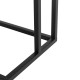 Glitzhome 26"H Modern Industrial Black Wood/Metal C Side & End Table with a Drawer and 2 USB Charging Ports