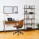 Glitzhome 72"H Modern Industrial Brown Wood/Metal 5-Tier Bookcases & Shelves
