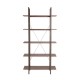 Glitzhome 72"H Modern Industrial Brown Wood/Metal 5-Tier Bookcases & Shelves