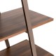 Glitzhome 72"H Modern Industrial Brown Wood/Metal 5-Tier "A" Frame Bookcases & Shelves