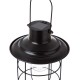 Glitzhome 9.75"H Farmhouse Black Metal Wire Solar Powered Outdoor Hanging Lantern