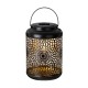 Glitzhome 8.75"H Metal Cutout Solar Powered Outdoor Hanging Lantern