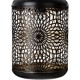 Glitzhome 8.75"H Metal Cutout Solar Powered Outdoor Hanging Lantern