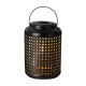 Glitzhome 8.75"H Metal Cutout Solar Powered Outdoor Hanging Lantern