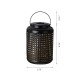 Glitzhome 8.75"H Metal Cutout Solar Powered Outdoor Hanging Lantern