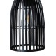 Glitzhome 9.75"H Black Metal Woven Solar Powered Outdoor Hanging Lantern