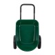 Glitzhome 5-cu ft Green Steel Framed Plastic Garden Dual-Wheel Utility Dump Cart