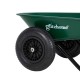 Glitzhome 5-cu ft Green Steel Framed Plastic Garden Dual-Wheel Utility Dump Cart