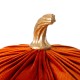Glitzhome Orange Velvet Pumpkins Decor, Set of 3