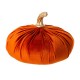 Glitzhome Orange Velvet Pumpkins Decor, Set of 3