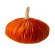 Glitzhome Orange Velvet Pumpkins Decor, Set of 3