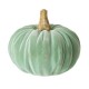 Glitzhome Mint Green Velvet/Resin Pumpkins Decor, Set of 3