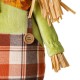 Glitzhome Fall Fabric Couple Scarecrow Shelf Sitter