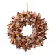 Glitzhome 18.5"D Fall Fabric Plaid Wreath