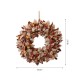 Glitzhome 18.5"D Fall Fabric Plaid Wreath