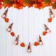 Glitzhome 72"L Fall Fabric Gnomes Garland