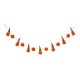 Glitzhome 72"L Fall Fabric Gnomes Garland