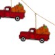 Glitzhome 72"L Fall Metal Trucks Garland