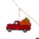 Glitzhome 72"L Fall Metal Trucks Garland