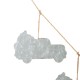 Glitzhome 72"L Fall Metal Trucks Garland