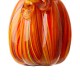 Glitzhome S/3 Multi Striped Glass Pumpkin & Gourd Decor