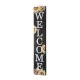 Glitzhome 42"H Fall Lighted Wooden "WELCOME" Porch Board Sign