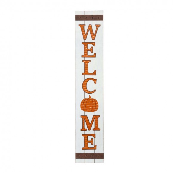 Glitzhome 42"H Fall Wooden "WELCOME" Porch Board Sign