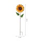 Glitzhome 42"H Fall Metal Sunflower Yard Stake